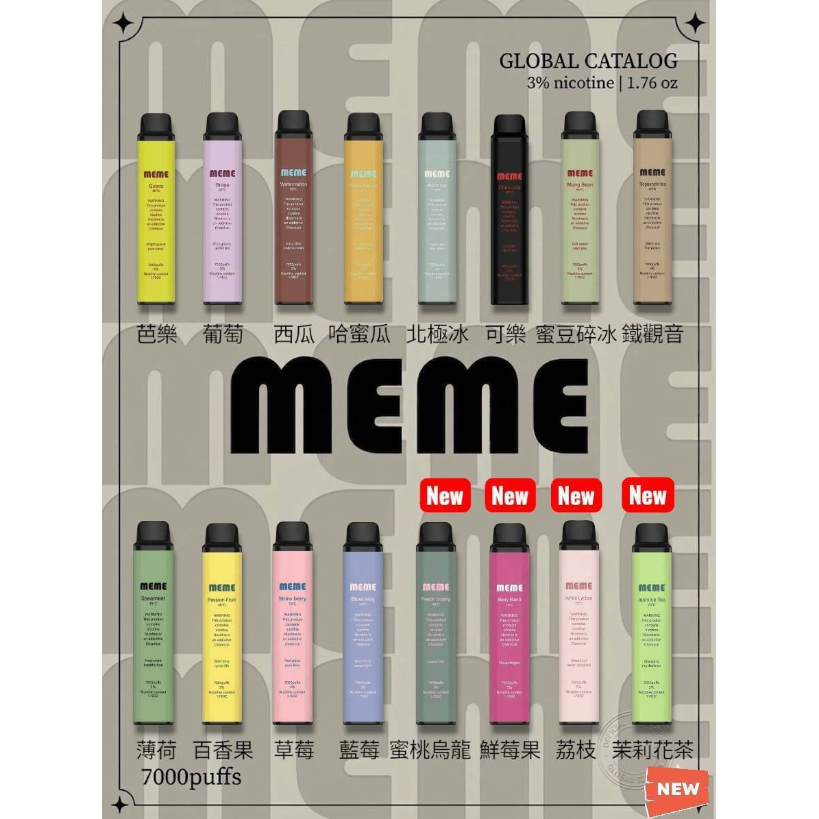 <p><strong>MEME 7000口&nbsp;</strong><br />
滿8送1(直接下單9)</p>